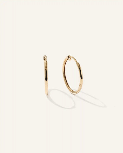 14K Gold Classic Hoops