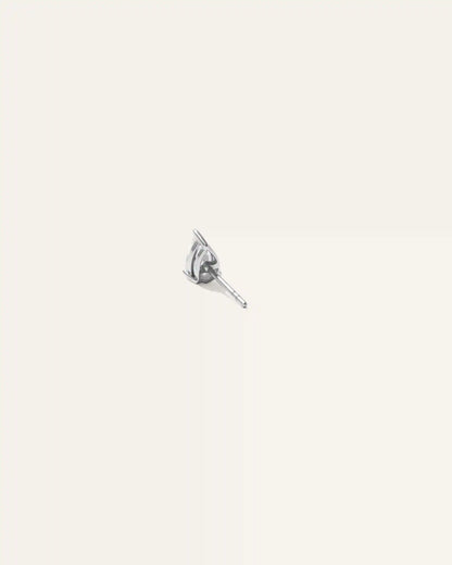 14k Gold Lab Grown Diamond Pear Solitaire Studs - 1ctw