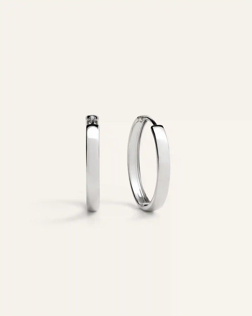 14K Gold Bold Hoops