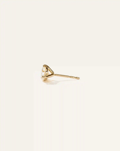 14K Gold Lab Grown Diamond Martini Studs - 1ctw