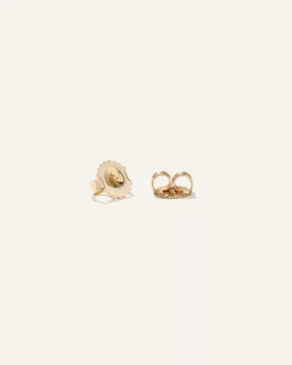 14K Gold Lab Grown Diamond Princess Solitaire Studs - 2ctw
