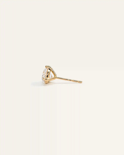 14K Gold Lab Grown Diamond Martini Studs - 1.5ctw