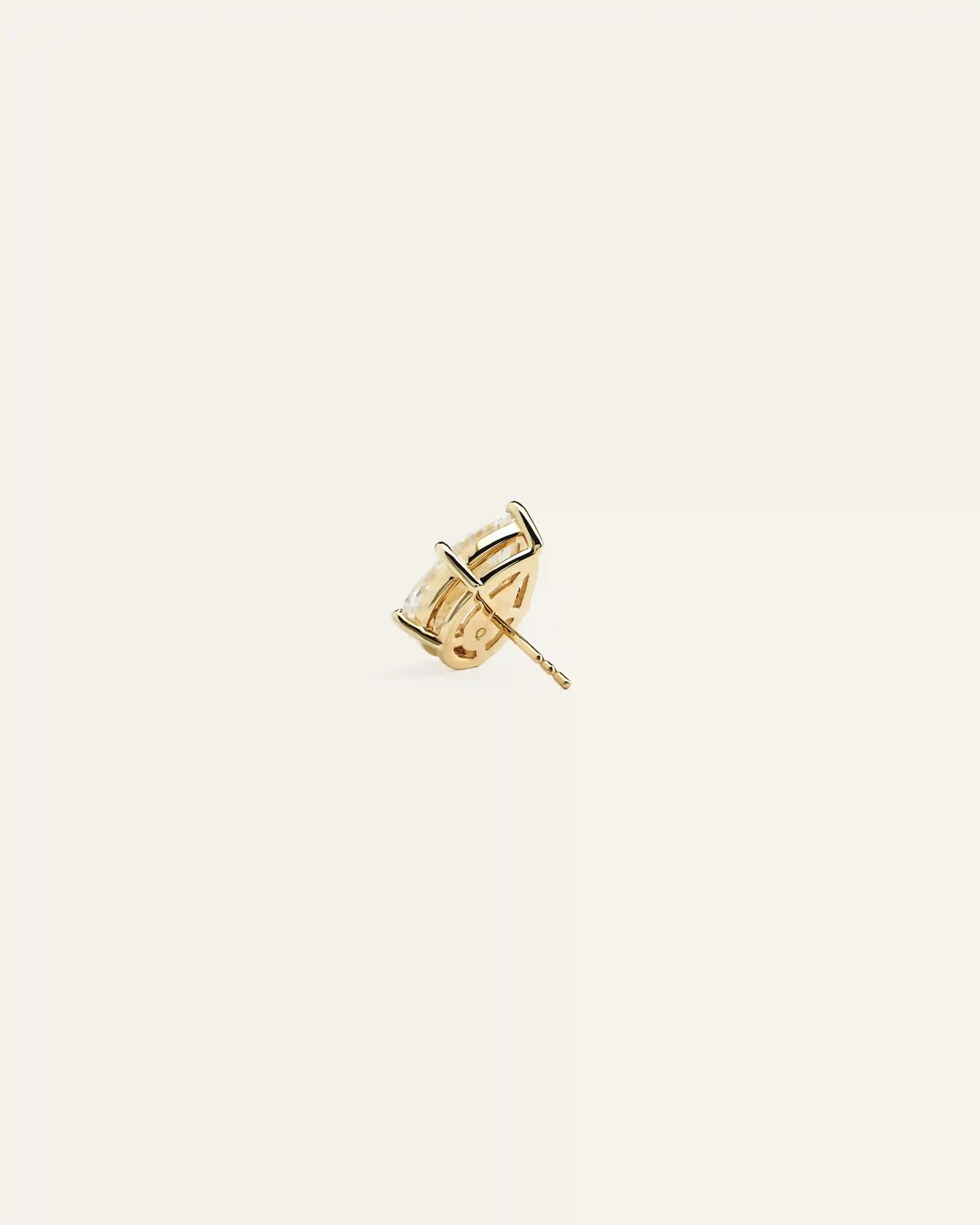 14K Gold Lab Grown Diamond Statement Pear Studs - 8ctw