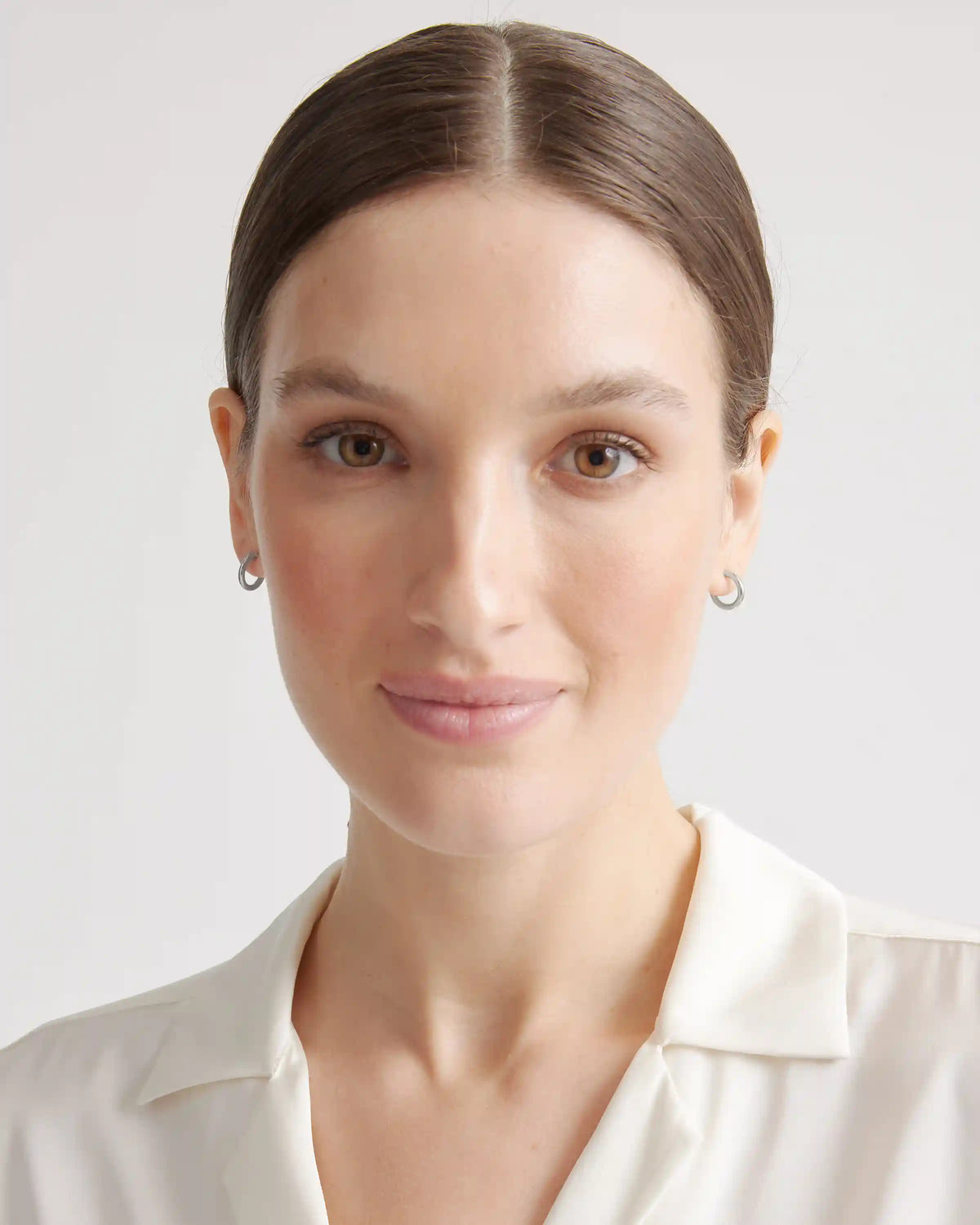 14K Gold Half Huggie Hoops