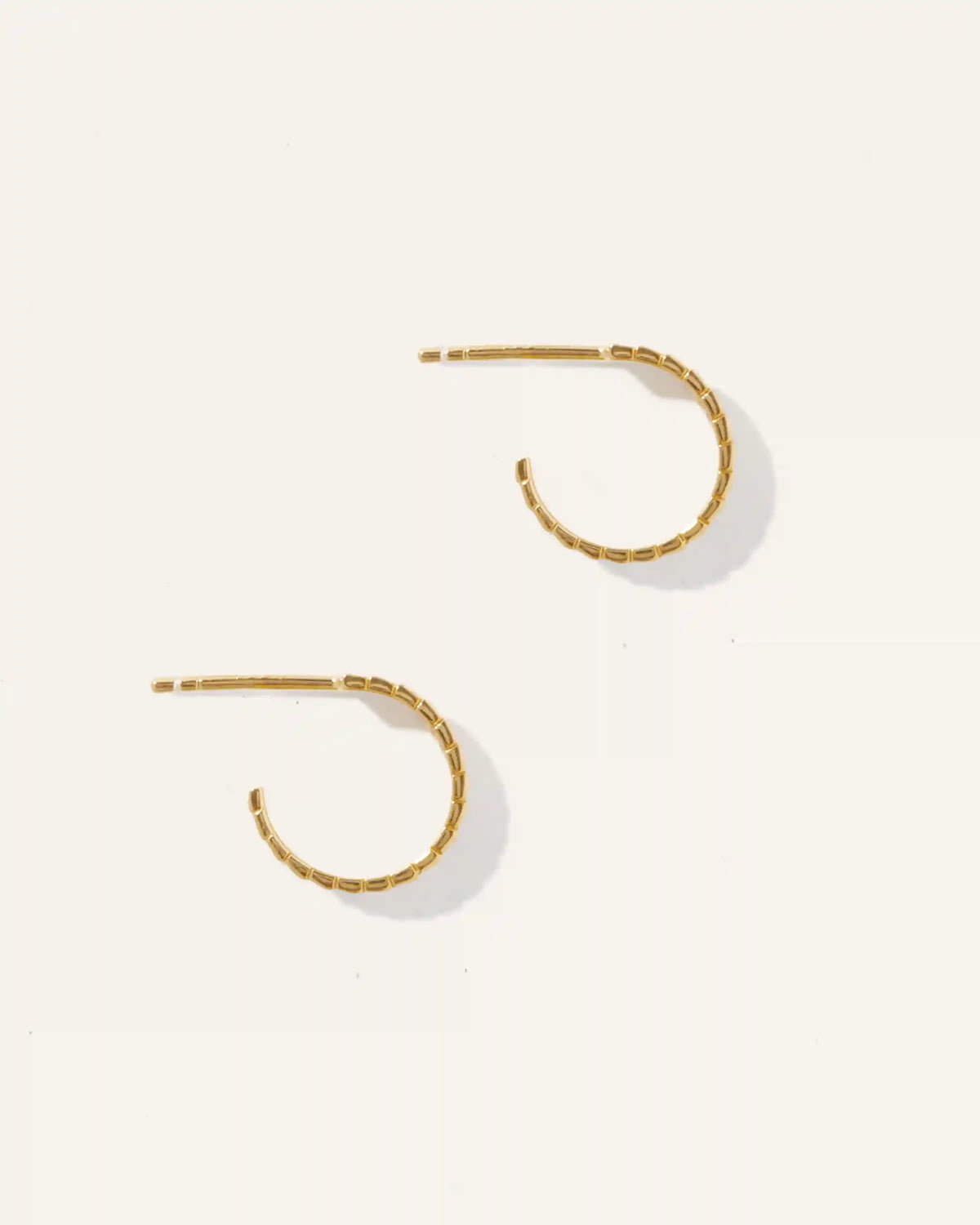 Ridge Half Huggie Hoops