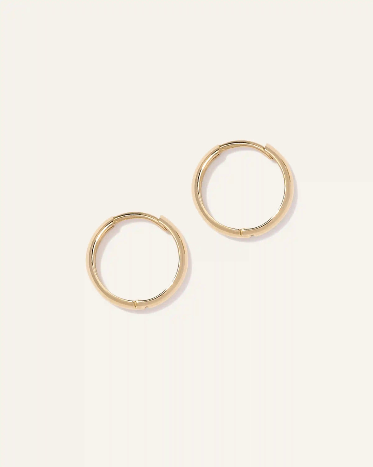 14K Gold Bold Hoops