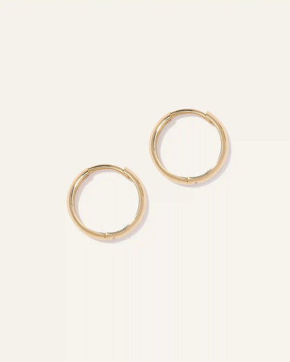 14K Gold Bold Hoops