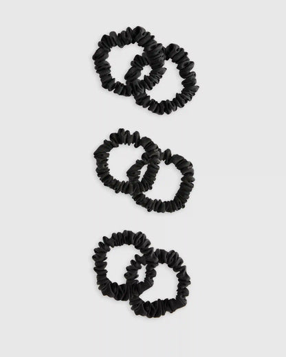 100% Washable Silk Skinny Scrunchies