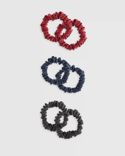 100% Washable Silk Skinny Scrunchies