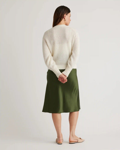 Baby Alpaca-Wool Cropped Cardigan