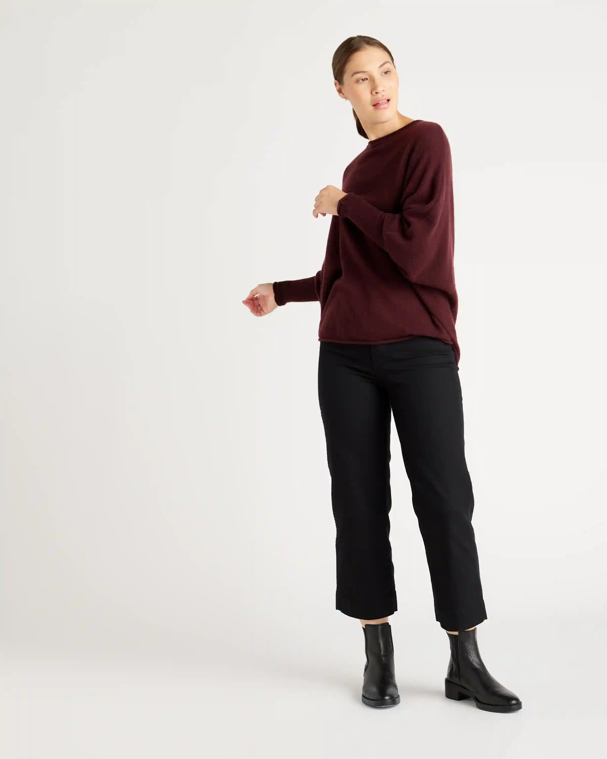 Mongolian Cashmere Batwing Sweater