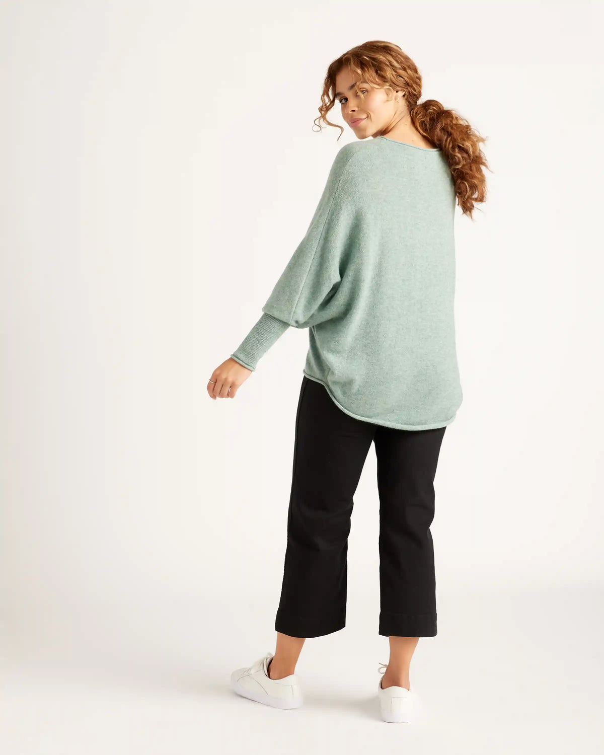 Mongolian Cashmere Batwing Sweater