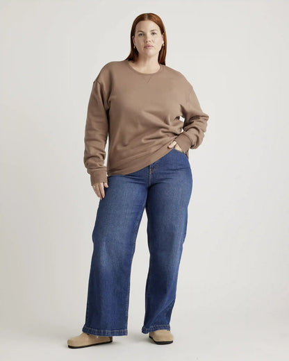 Organic Heavyweight Fleece Boyfriend Crew