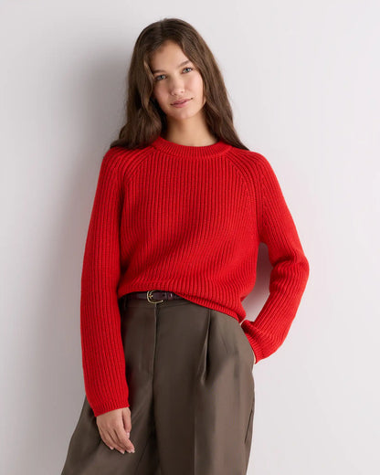 100% Organic Cotton Fisherman Crew Sweater