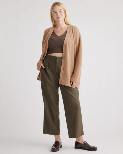 Mongolian Cashmere Oversized Boyfriend Cardigan Sweater