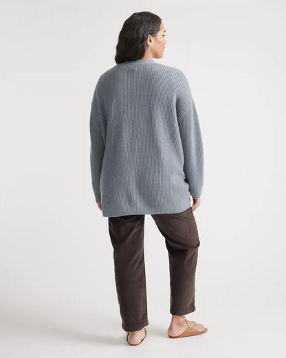Mongolian Cashmere Oversized Boyfriend Cardigan Sweater