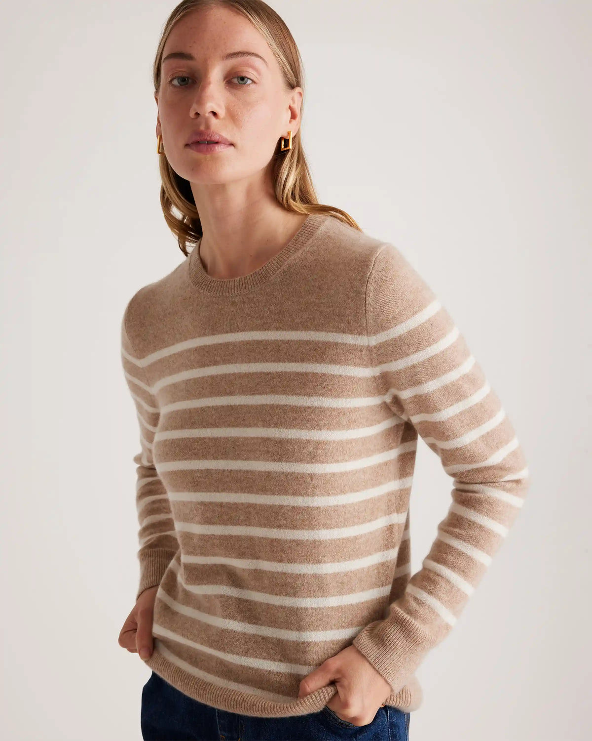 Mongolian Spring Cashmere Crewneck Sweater