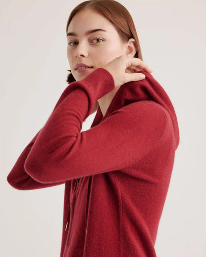 Mongolian Cashmere Full-Zip Hoodie