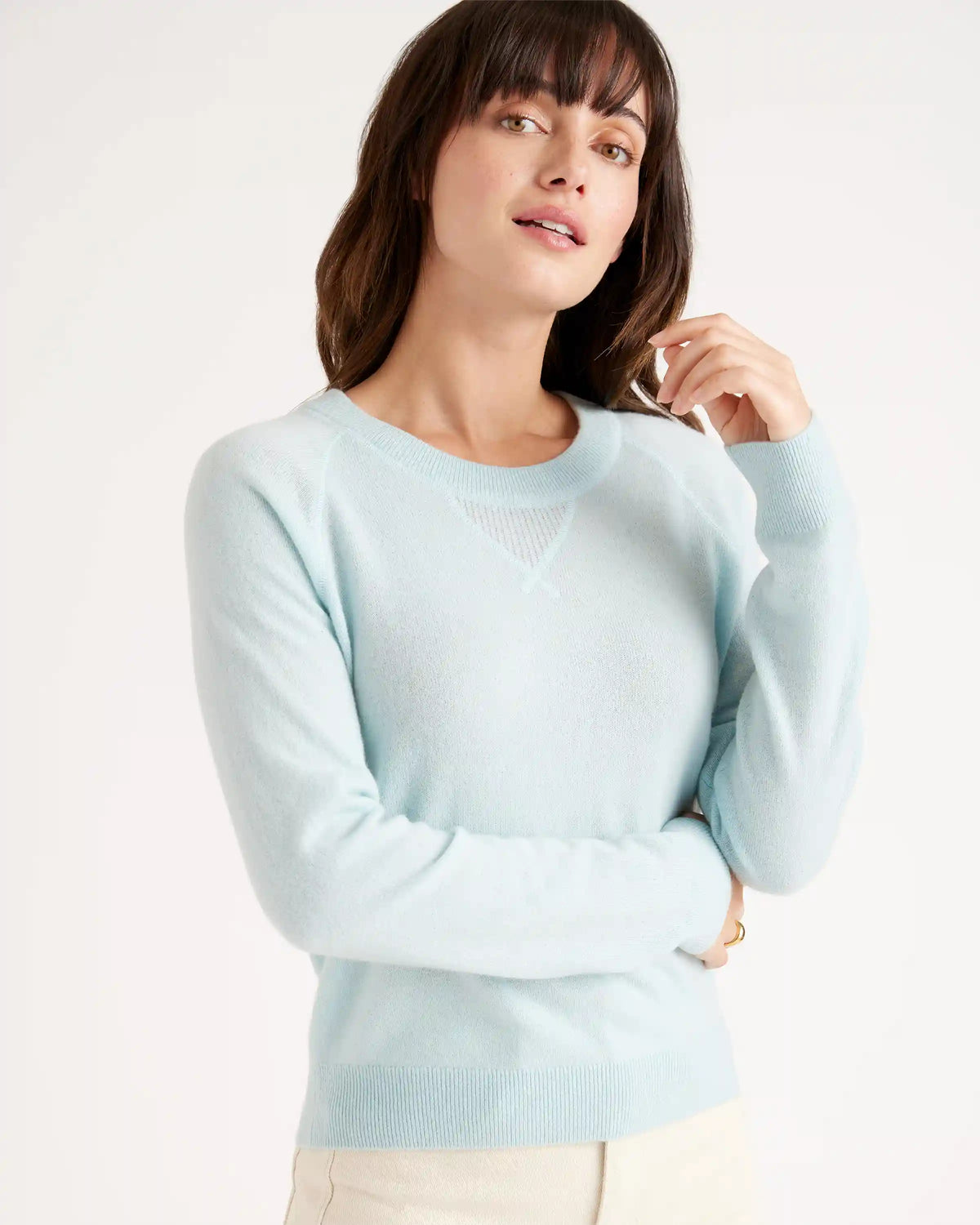 Mongolian Shrunken Cashmere Sweatshirt
