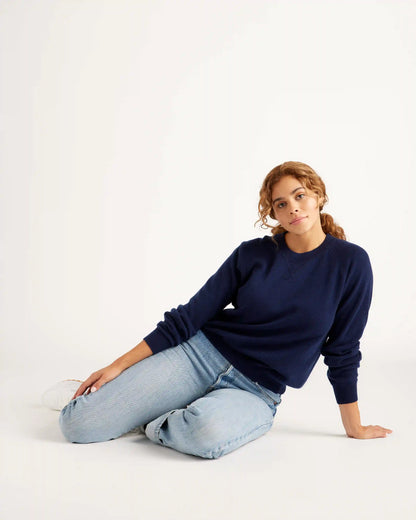 Mongolian Shrunken Cashmere Sweatshirt