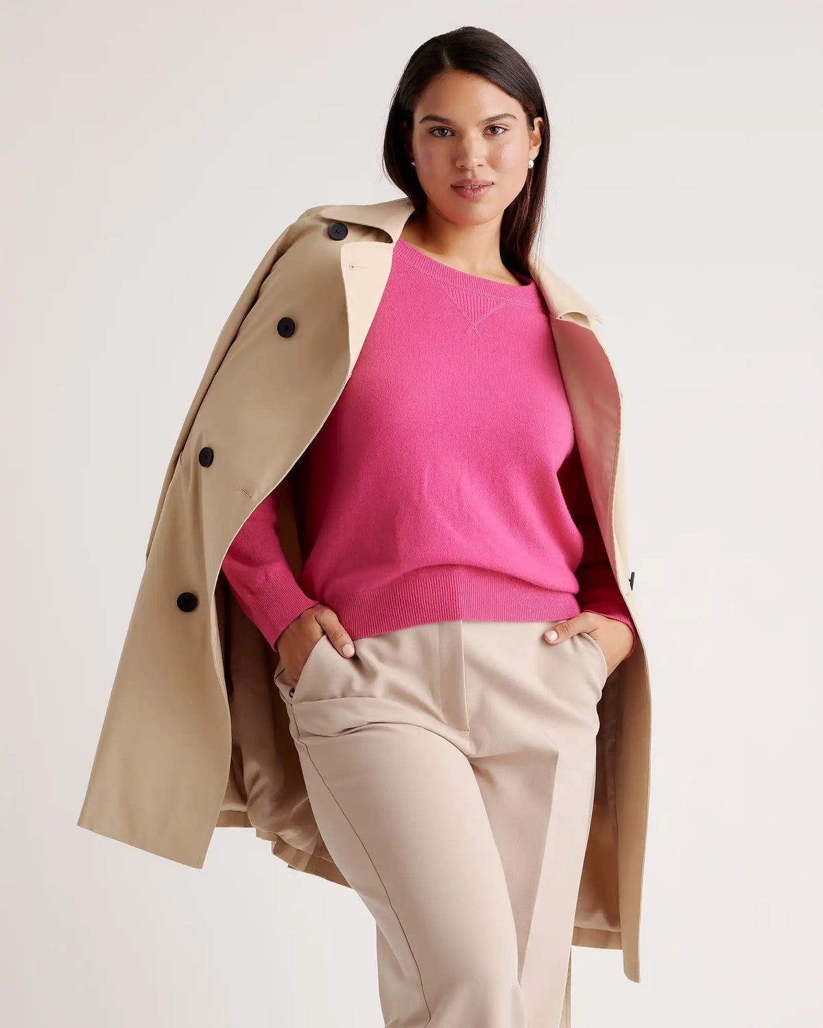 Mongolian Shrunken Cashmere Sweatshirt