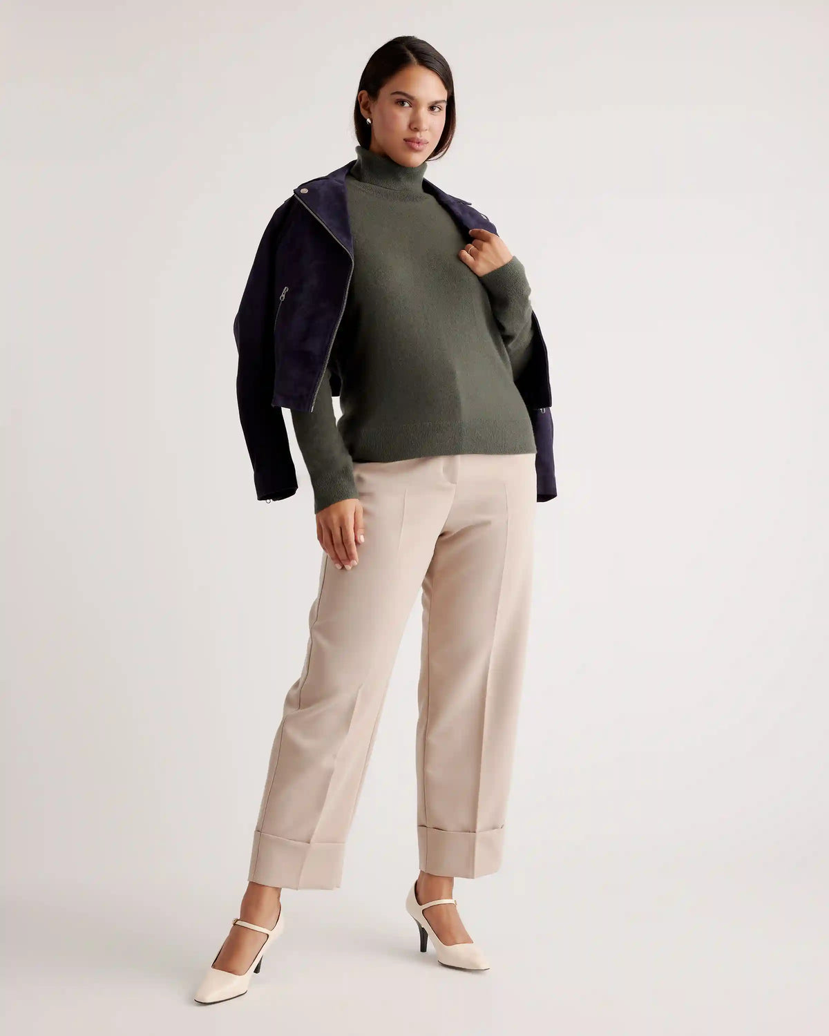 Mongolian Cashmere Turtleneck Sweater