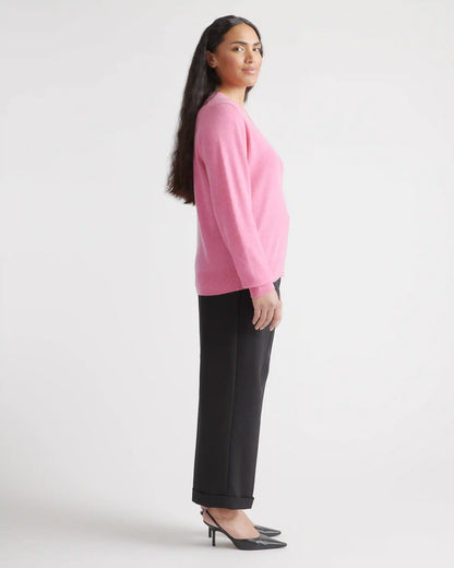 Mongolian Spring Cashmere V-Neck Sweater