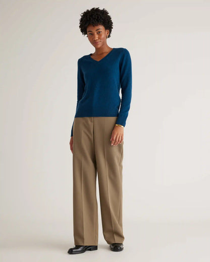 Mongolian Spring Cashmere V-Neck Sweater