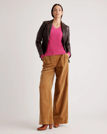 Mongolian Spring Cashmere V-Neck Sweater