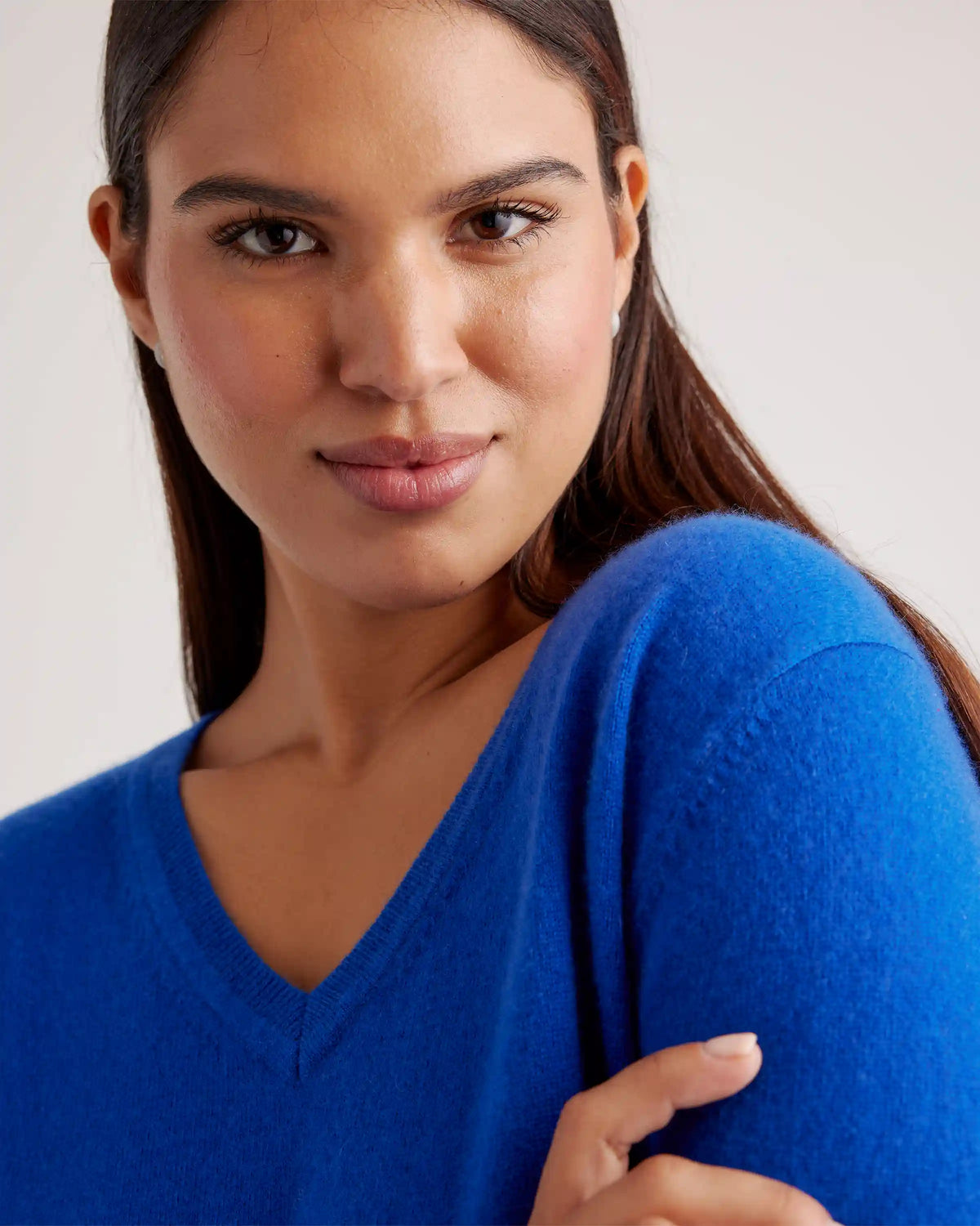 Mongolian Spring Cashmere V-Neck Sweater