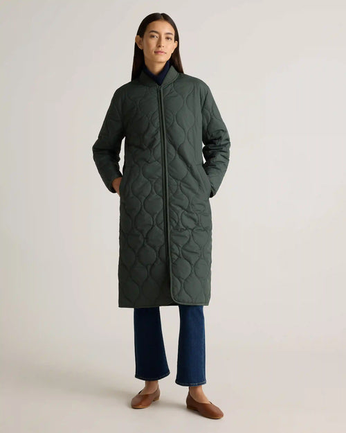 Featherless Quilted Puffer Long Coat