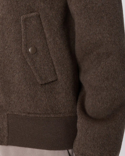 Double-Faced Merino Wool Bomber Jacket