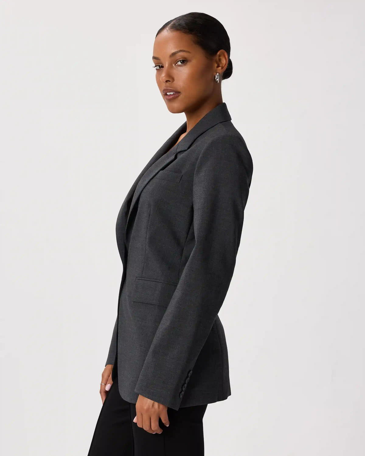 Italian Wool Long Blazer