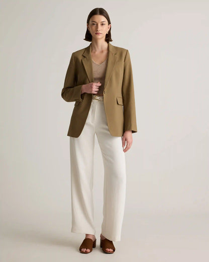 Italian Wool Long Blazer