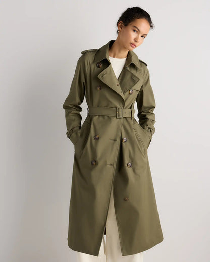 Comfort Stretch Long Trench Coat