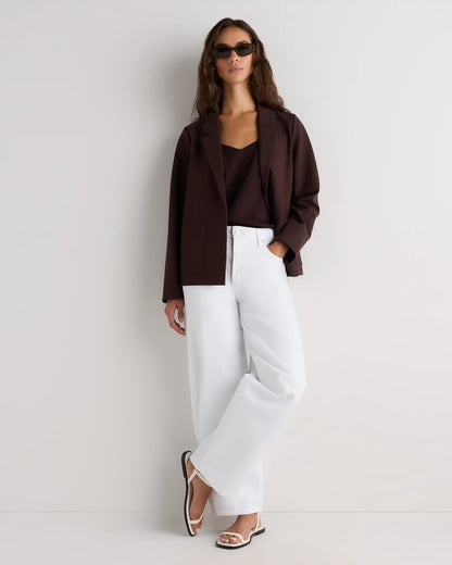 Ultra-Stretch Ponte Open Blazer