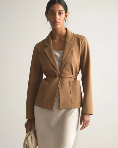 Ultra-Stretch Ponte Open Blazer