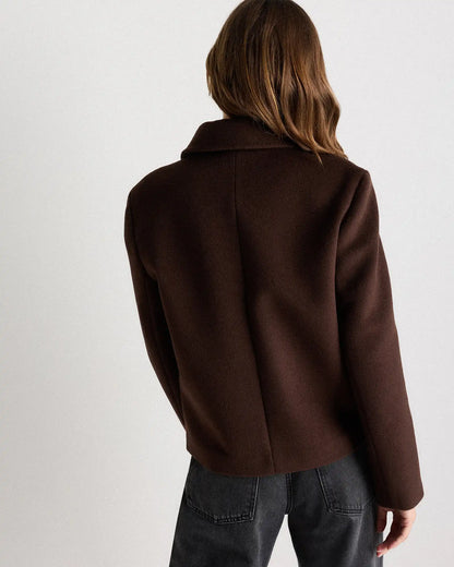 Wool Cashmere Short Coat