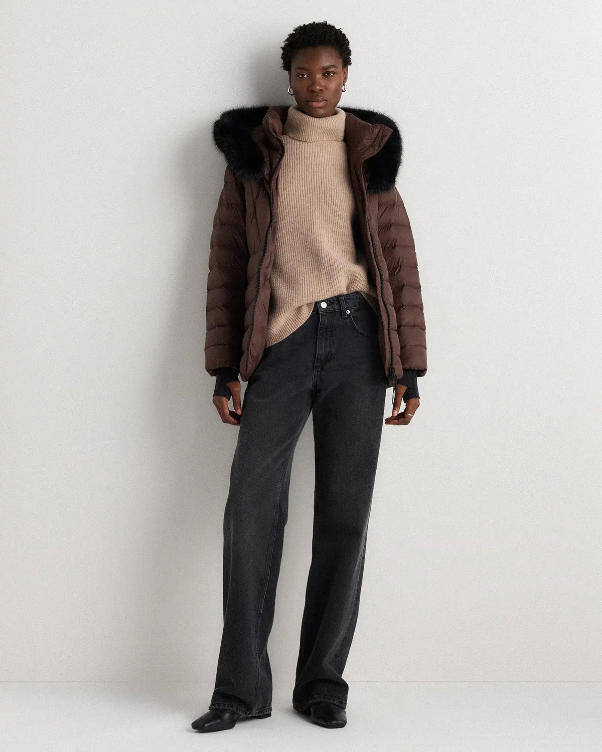 Responsible Down Belted Puffer Coat