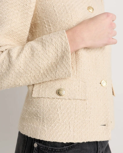 Tweed Collarless Jacket