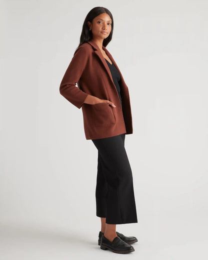 100% Organic Cotton Knit Blazer