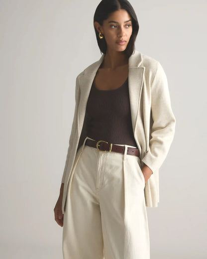 100% Organic Cotton Knit Blazer