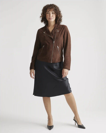 100% Suede Biker Jacket