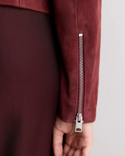 100% Suede Biker Jacket