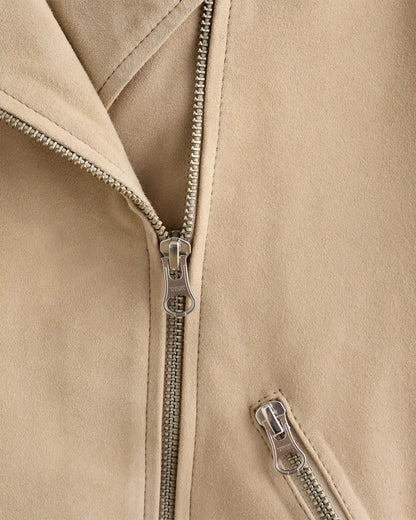 100% Suede Biker Jacket