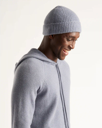 Mongolian Cashmere Ribbed Beanie