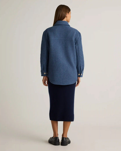 100% Merino Wool Shirt Jacket