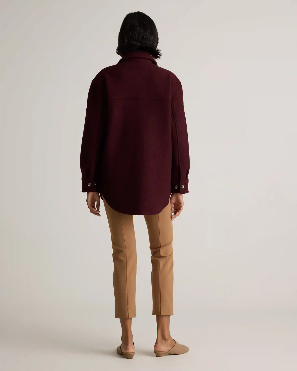 100% Merino Wool Shirt Jacket