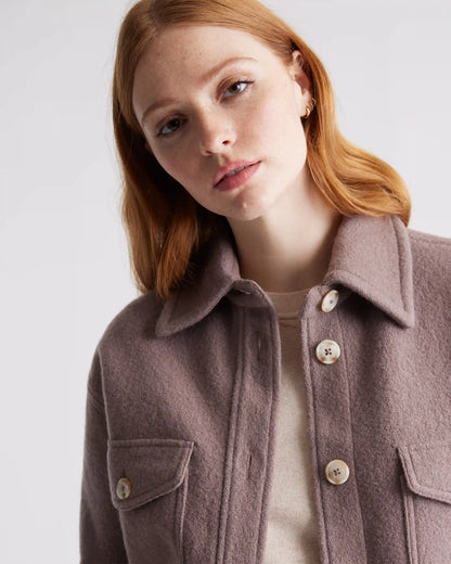 100% Merino Wool Shirt Jacket