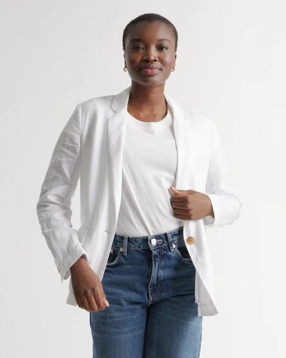 100% European Linen Blazer